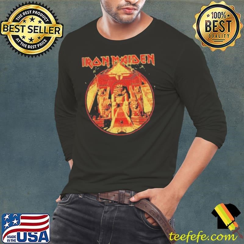 Iron Maiden Lightning Circle Navy Shirt