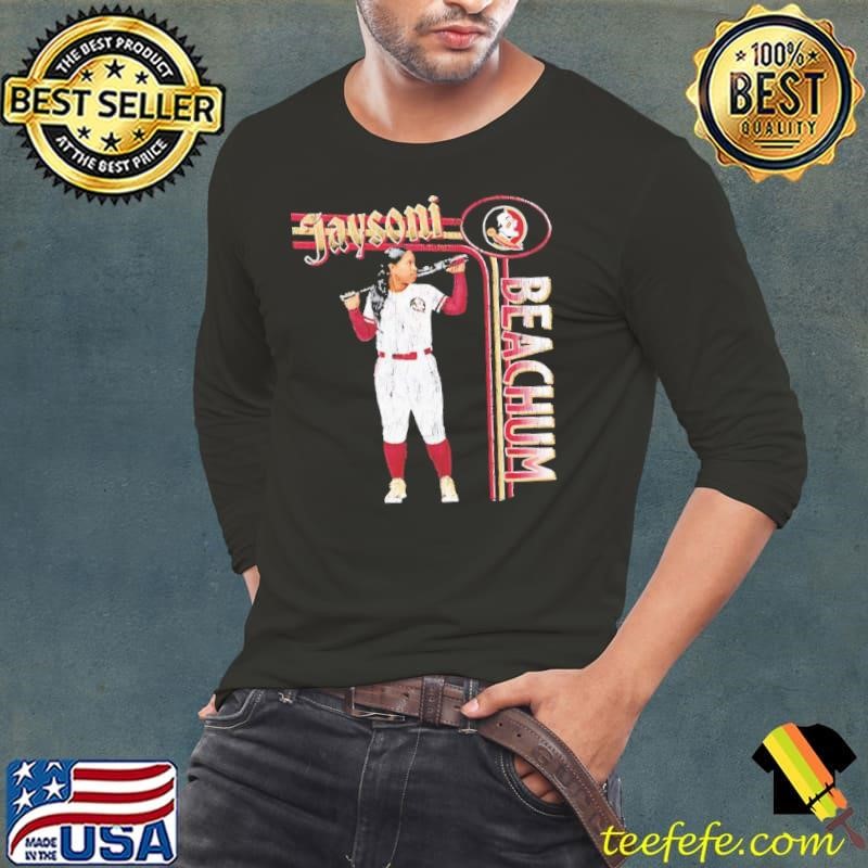 Jaysoni Beachum Florida State baseball cartoon shirt