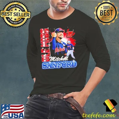 Mitchell Sanford Ole Miss Baseball player collage shirt