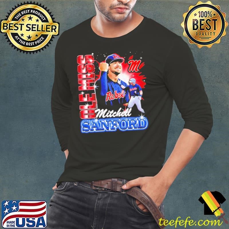 Mitchell Sanford Ole Miss Baseball player collage shirt