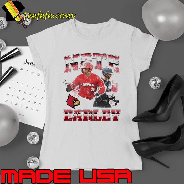 Nathan Earley Louisville Cardinals player collage Ladies tee