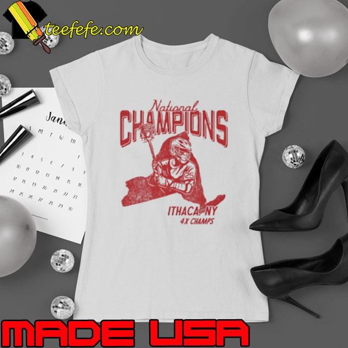 National Champions Ithaca NY 4x Champs Ladies tee
