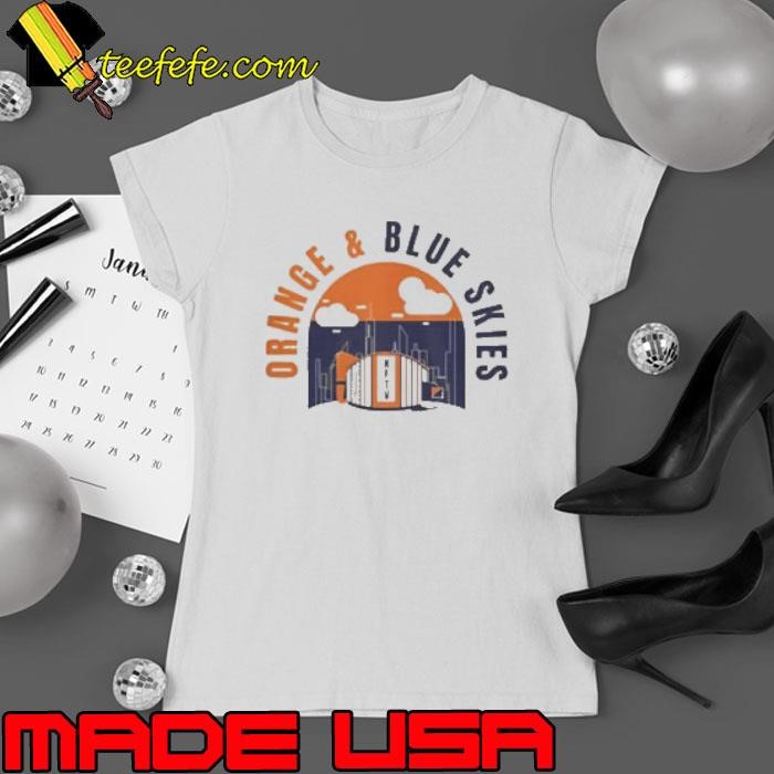 New York Knicks Orange & Blue Skies Ladies tee
