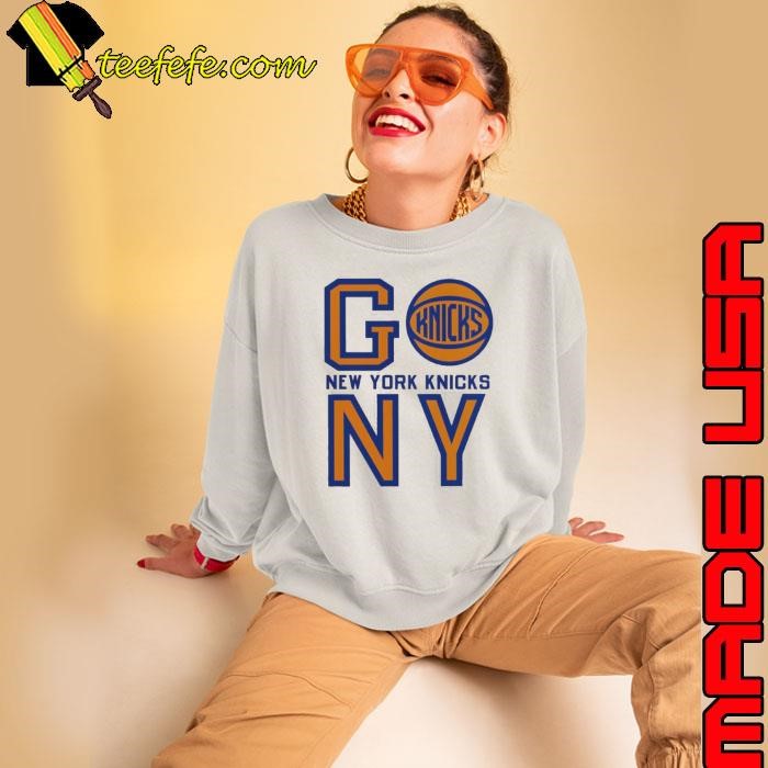 New York Knicks basketball go NY logo T shirt