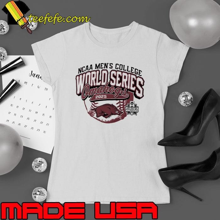 OMAHOGS 2025 NCAA Baseball Men’s College World Series Arkansas Razorbacks shirt