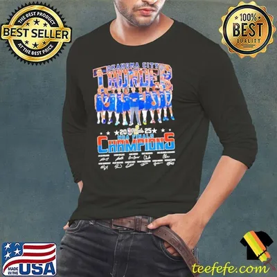 Oklahoma City Thunder 2025 NBA Finals Champions Signatures shirt