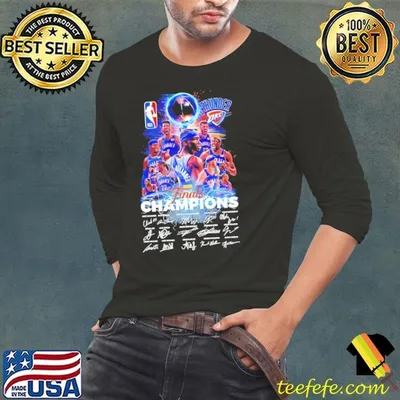 Oklahoma City Thunder 2025 NBA Finals Champions signatures players shirt