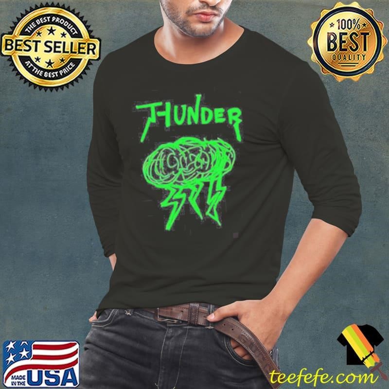 Oklahoma City Thunder lightning cloud shirt