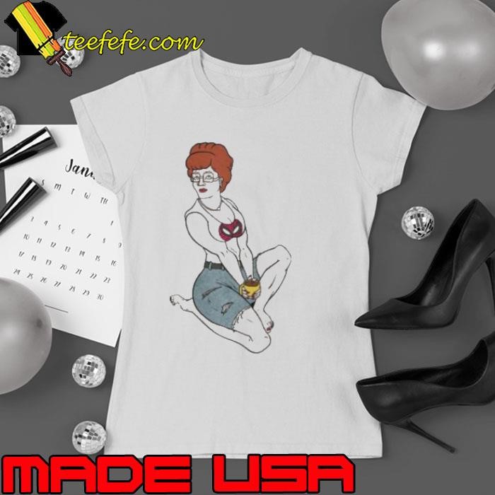 Peggy Hill Spider Man Mask Ladies tee