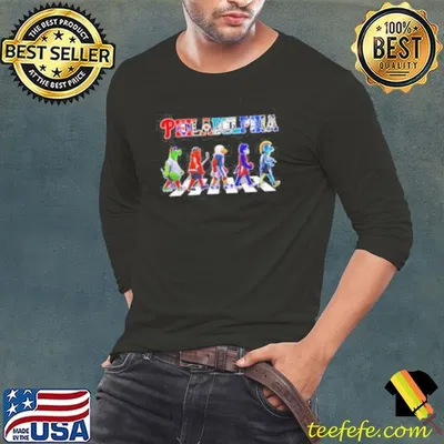 Philadelphia sports Abbey Road mascot shirt