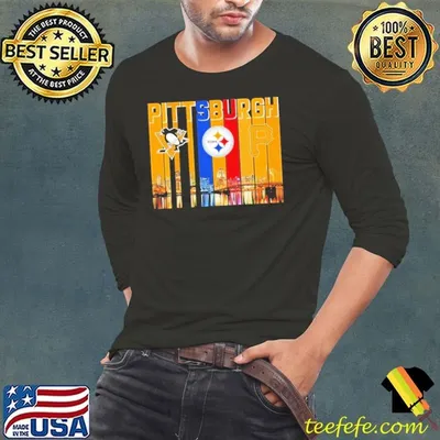 Pittsburgh sports City Skiline logo team shirt