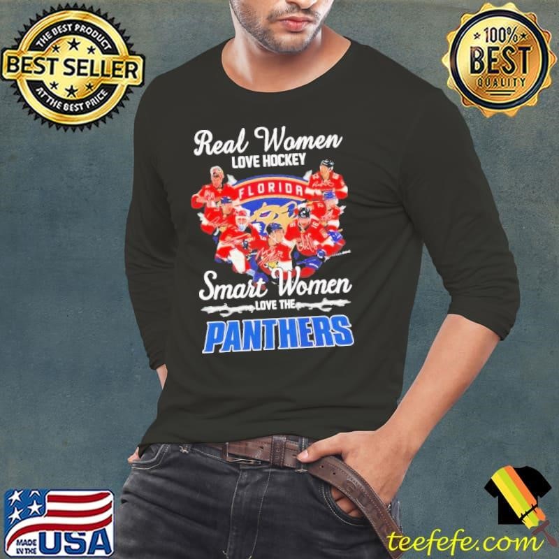 Real women love hockey smart women love the Florida Panthers Champions signature shirt