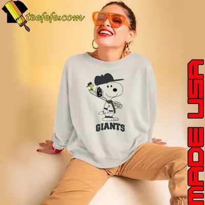 San Francisco Giants Snoopy Baseball funny cartoon shirt
