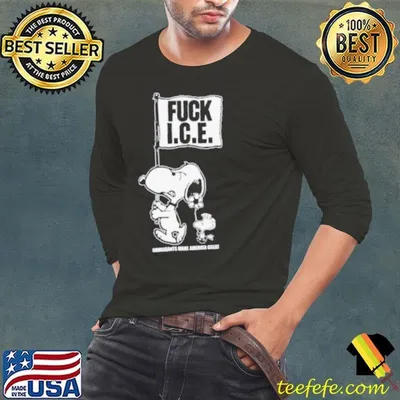 Snoopy fuck I.C.E. flag immigrants make america great shirt