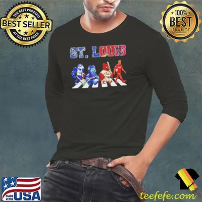 St Louis sports team logo mascot Abbey Road shirt
