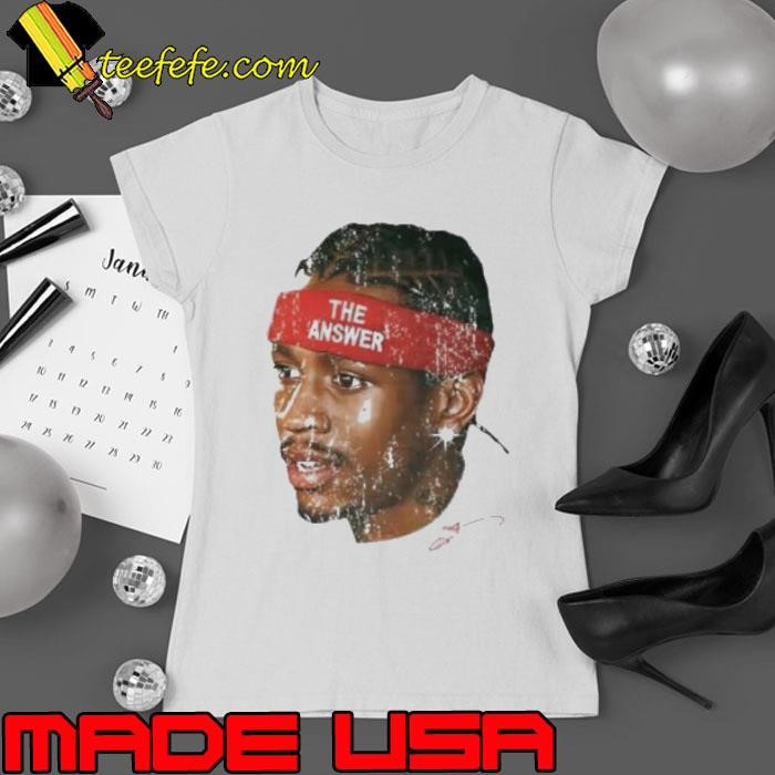 The Answer Allen Iverson Philadelphia 76ers head signature shirt