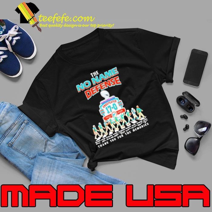 The no name defense Miami Dolphins signature thank you for the memories signature Unisex