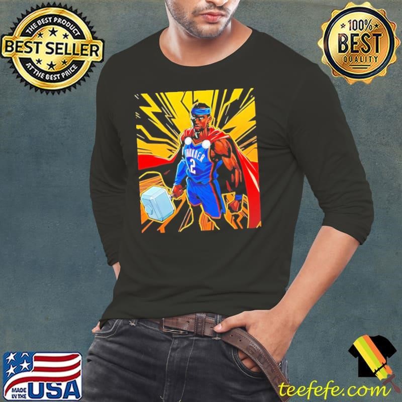Thor Shai Gilgeous-Alexander OKC Thunder NBA Basketball Comic shirt
