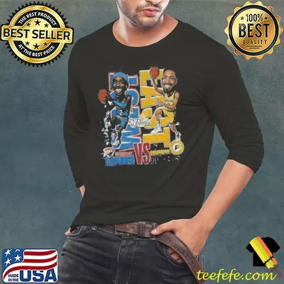 Tyrese Haliburton and SGA Indiana Pacers vs OKC Thunder the NBA Finals 2025 cartoon shirt