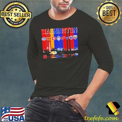 Washington sports City Skiline logo team shirt