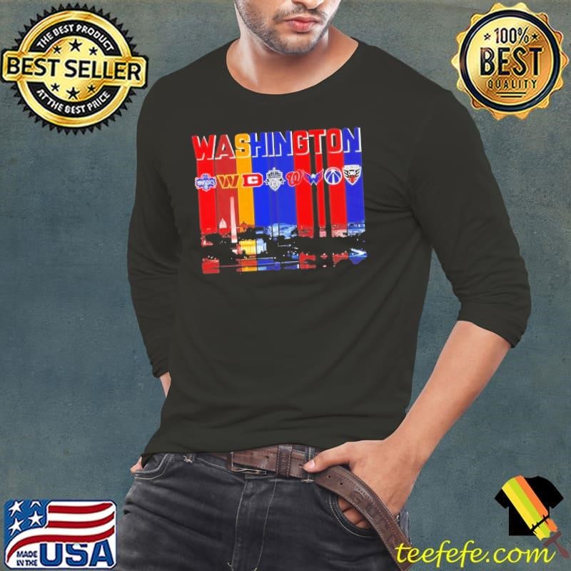 Washington sports City Skiline logo team shirt