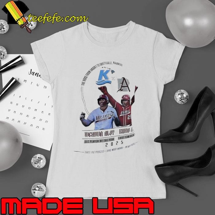 Wehiwa Aloy vs Kuhio Aloy 2025 the road Hawaii Fayetteville Arkansas Ladies tee