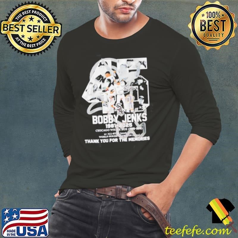 45 Bobby Jenks 1981 2025 Chicago White Sox thank you for the memories Long Sleeve Tee