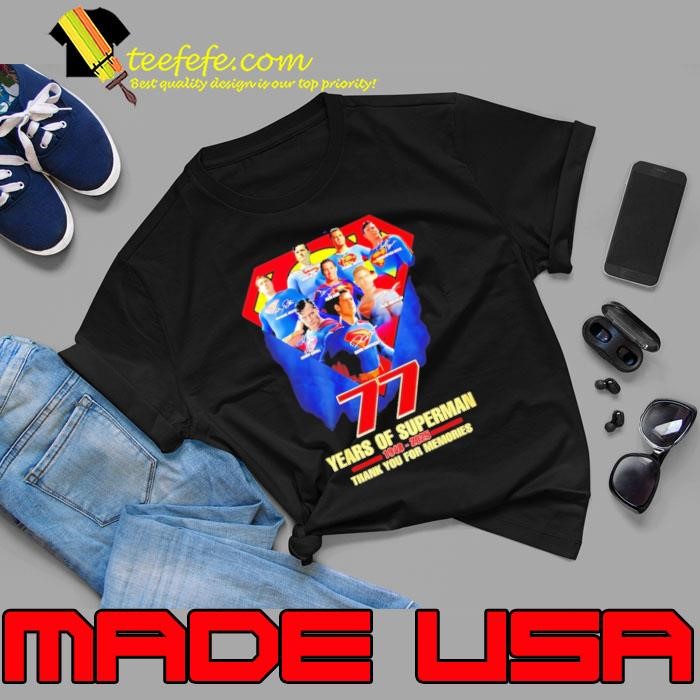 77 years of Superman 1948-2025 thank you for the memories signature Unisex