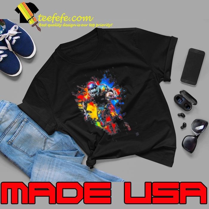 American Football Player Art Tee – Vintage Sports Fan Unisex