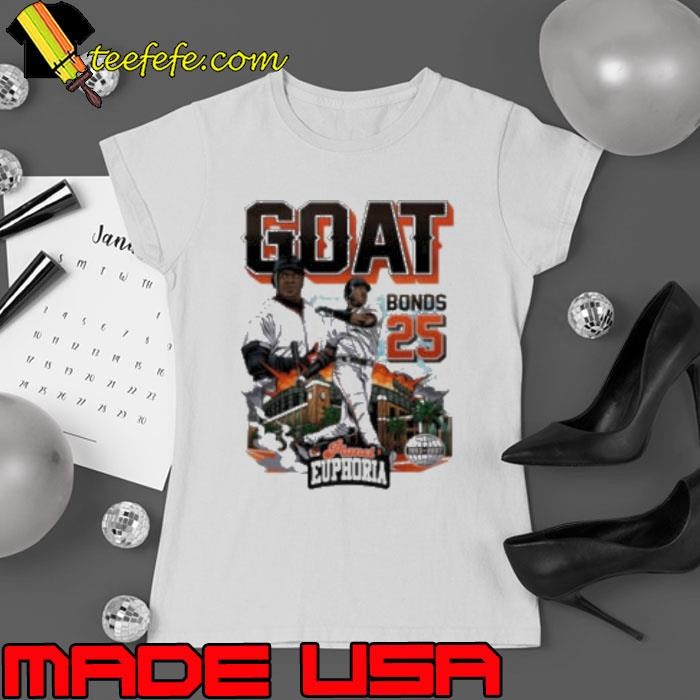 Barry Bonds GOAT San Francisco Giants baseball graphic shirt