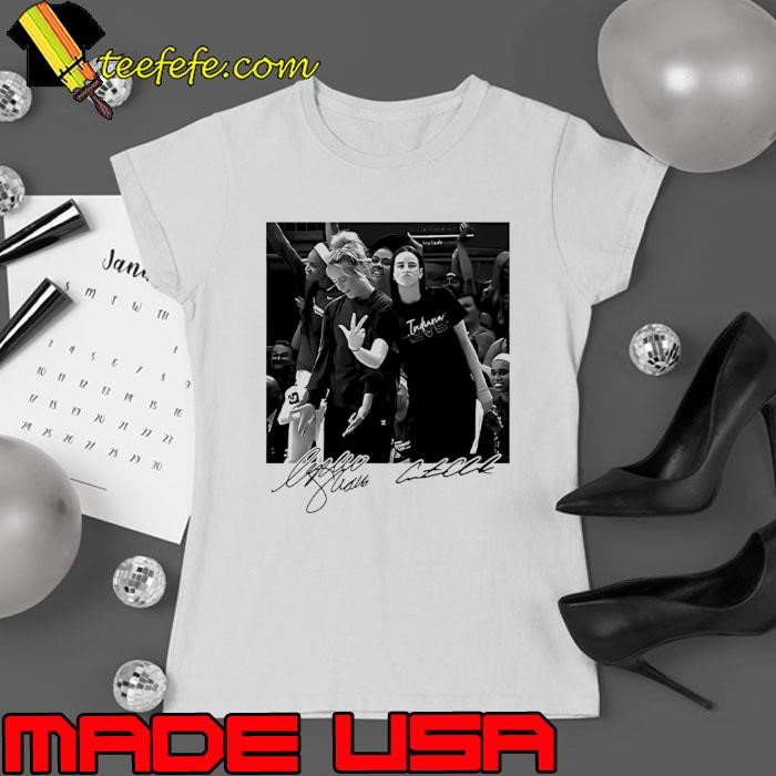 Caitlin Clark And Sophie Cunningham signature Ladies tee