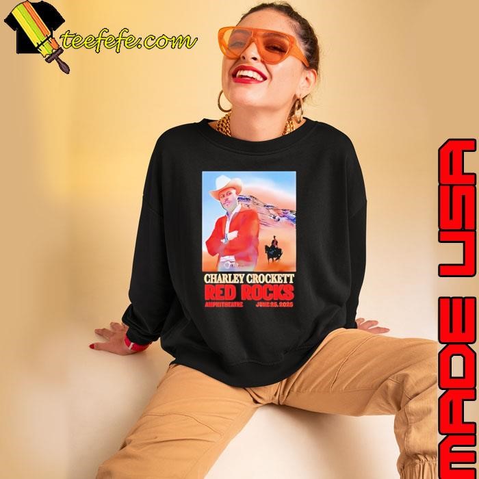 Charley Crockett Red Rocks Amphitheatre In Morrison Live Poster Sweatshirt
