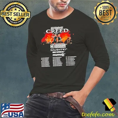 Creed Return Of The Summer Of ’99 Tour North America 2025 Dates shirt