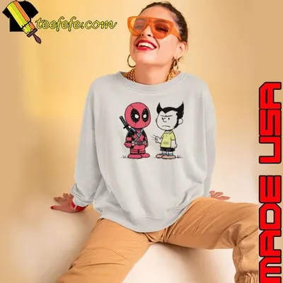 Deadpool And Wolverine Angry Boys Peanuts Shirt