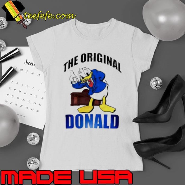 Donald Duck Beige Disney The Original Donald cartoon Ladies tee