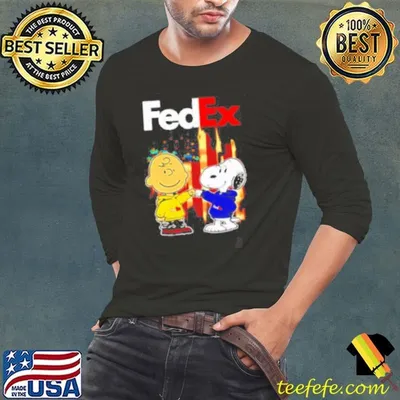 FEDEX Charlie Brown and Snoopy shirt