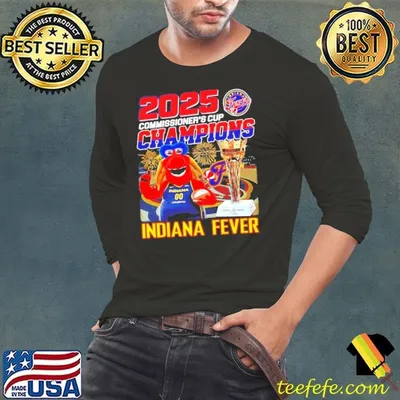 Freddy Fever 2025 Commissioner’s Cup Champions Indiana Fever shirt