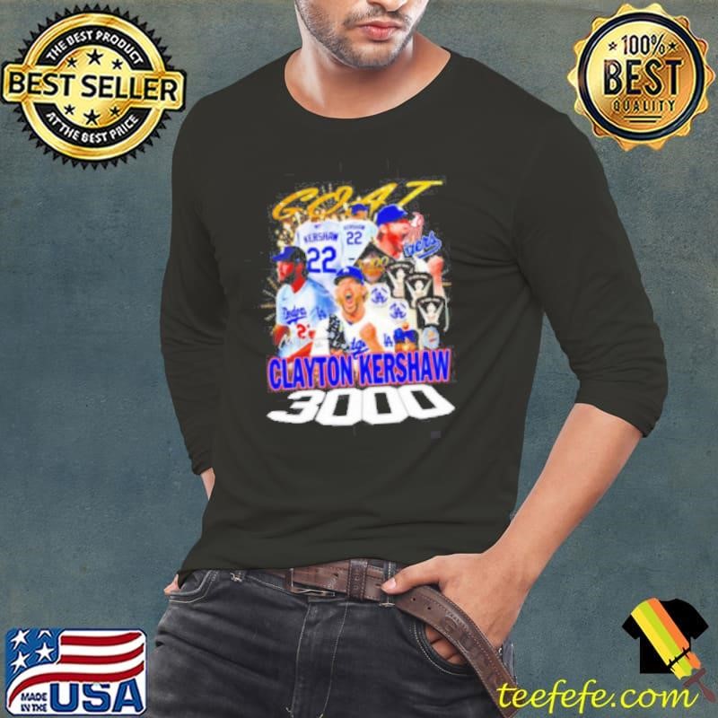 Goat Clayton Kershaw 3000 graphic shirt