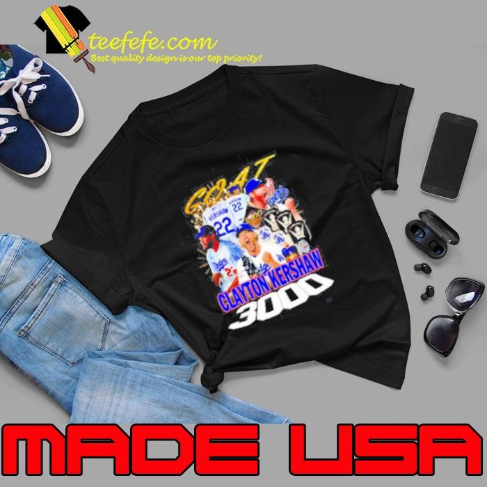 Goat Clayton Kershaw 3000 graphic Unisex