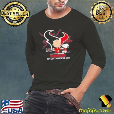 Houston Texans Charlie Brown Snoopy Texans Forever Not Just When We Win shirt