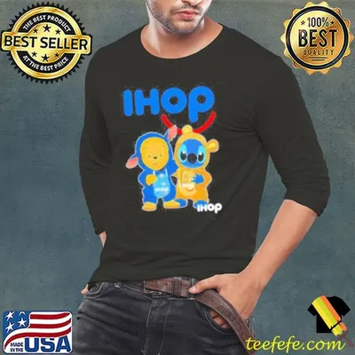 Ihop pooh and stitch friends shirt