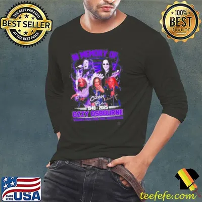 In memory of 1948 2025 Ozzy Osbourne thank you for the memories shirt
