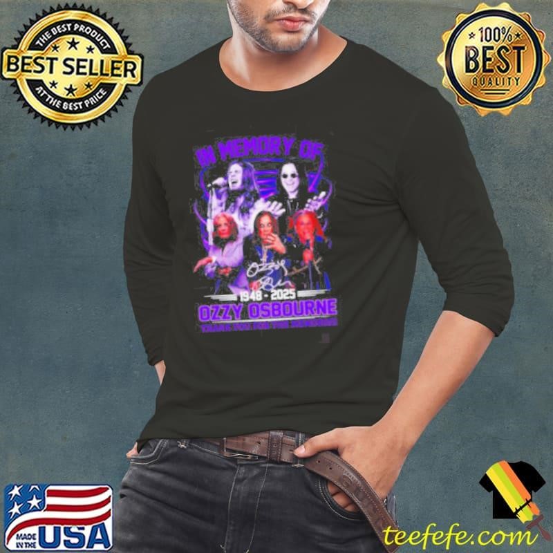 In memory of 1948 2025 Ozzy Osbourne thank you for the memories shirt