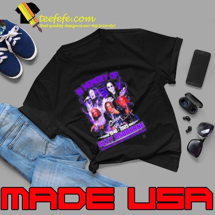 In memory of 1948 2025 Ozzy Osbourne thank you for the memories Unisex