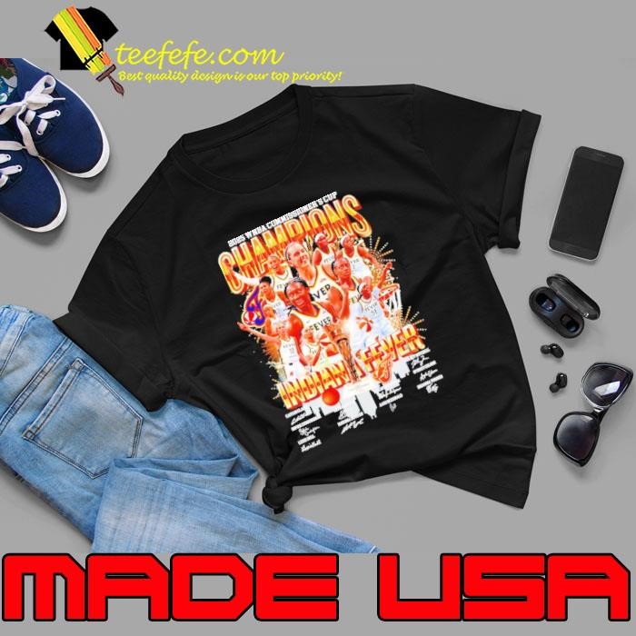 Indiana Fever WNBA Commissioner’s Champions 2025 city skyline signature Unisex