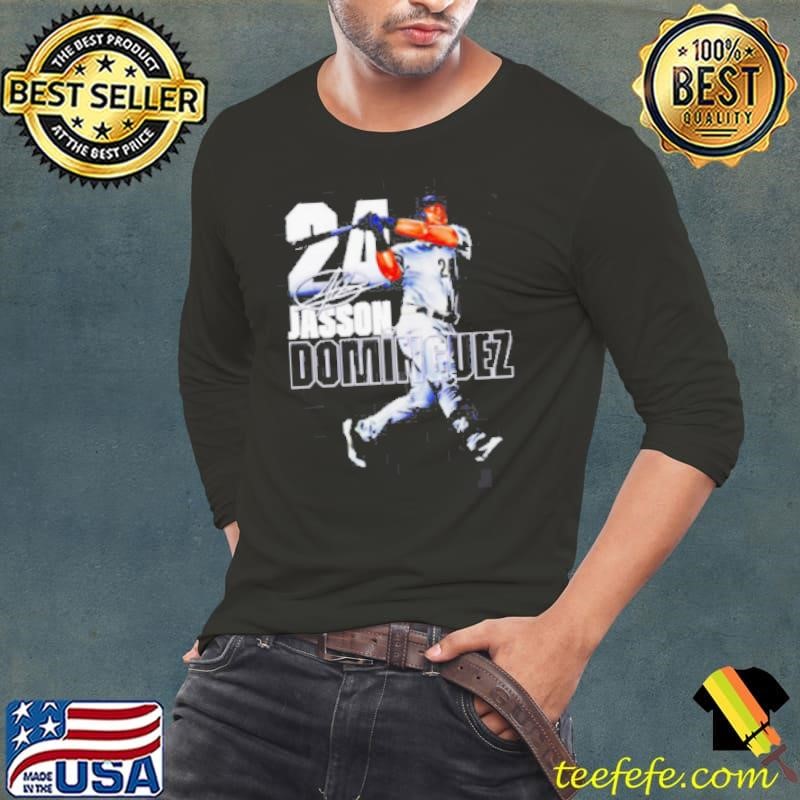 Jasson Dominguez 24 New York Yankees Stance signature shirt