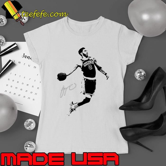 Jayson Tatum Slam Boston Celtics signature Ladies tee