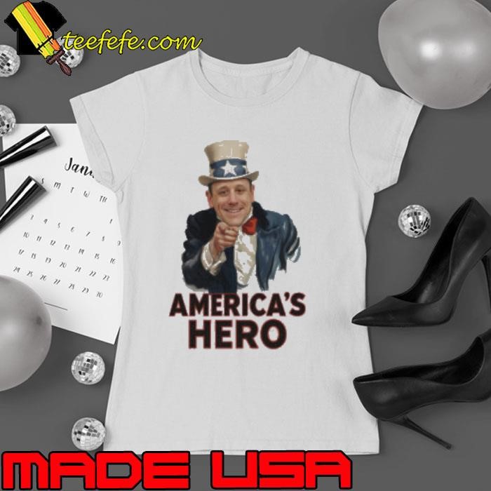 Joey Chestnut America’s hero Ladies tee