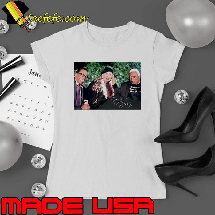 Joni Mitchell Herbie Hancock and Wayne Shorter signature Ladies tee