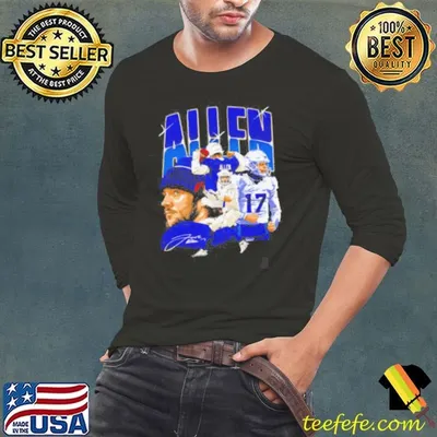 Josh Allen Buffalo Collage signature football shirt